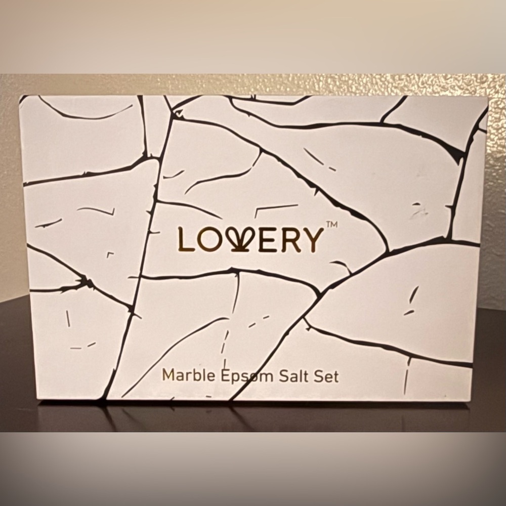 Lovery Marble Epsom Salt Gift Set Spa Bath Salts Essential Oils Vegan 6pc - Picture 2 of 4